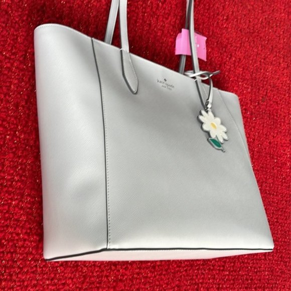 Kate Spade Dana Tote Platinum Grey - Picture 3 of 16